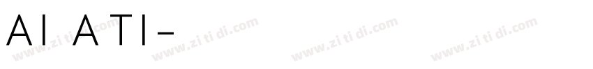 AXIFORMA THIN字体转换
